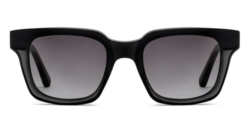 Black Wayfarer Full Rim Unisex Sunglasses by John Jacobs-210234