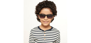 Grey Wayfarer Full Rim Kid Sunglasses by Hooper-200317