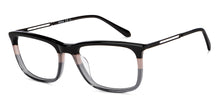 Load image into Gallery viewer, Black Rectangle Full Rim Men Eyeglasses by Fossil-200850