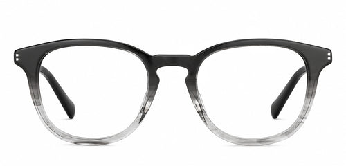 Black Round Full Rim Men Eyeglasses by Fossil-200852