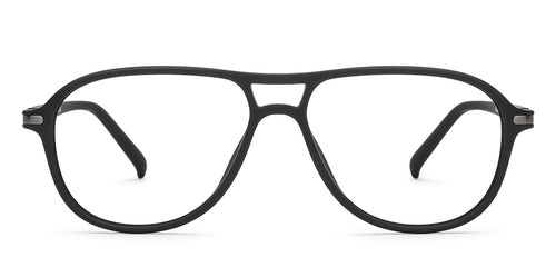 Black Aviator Full Rim Unisex Eyeglasses by Lenskart Air-209753