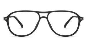 Black Aviator Full Rim Unisex Eyeglasses by Lenskart Air-209753