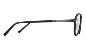 Black Aviator Full Rim Unisex Eyeglasses by Lenskart Air-209753