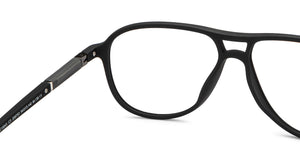 Black Aviator Full Rim Unisex Eyeglasses by Lenskart Air-209753