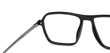 Load image into Gallery viewer, Black Rectangle Full Rim Unisex Eyeglasses by Lenskart Air-151706