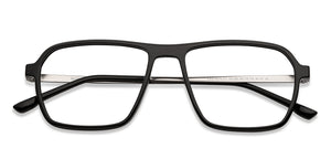 Black Rectangle Full Rim Unisex Eyeglasses by Lenskart Air-151706