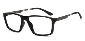 Black Rectangle Full Rim Unisex Eyeglasses by Lenskart STUDIO-213171
