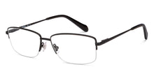 Load image into Gallery viewer, Black Rectangle Half Rim Men Eyeglasses by Fossil-201234