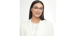 Black Rectangle Half Rim Unisex Eyeglasses by Lenskart READERS-150643