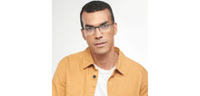 Load image into Gallery viewer, Black Rectangle Half Rim Unisex Eyeglasses by Lenskart READERS-150643