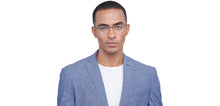 Load image into Gallery viewer, Black Rectangle Half Rim Unisex Eyeglasses by Vincent Chase-207970