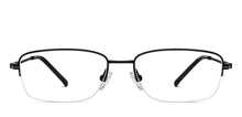 Load image into Gallery viewer, Black Rectangle Half Rim Unisex Eyeglasses by Vincent Chase-207970