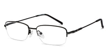Load image into Gallery viewer, Black Rectangle Half Rim Unisex Eyeglasses by Vincent Chase-207970