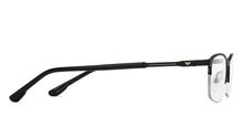 Load image into Gallery viewer, Black Rectangle Half Rim Unisex Eyeglasses by Vincent Chase-207975