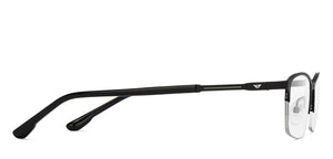 Black Rectangle Half Rim Unisex Eyeglasses by Vincent Chase-207975