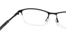 Load image into Gallery viewer, Black Rectangle Half Rim Unisex Eyeglasses by Vincent Chase-207975