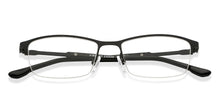 Load image into Gallery viewer, Black Rectangle Half Rim Unisex Eyeglasses by Vincent Chase-207975