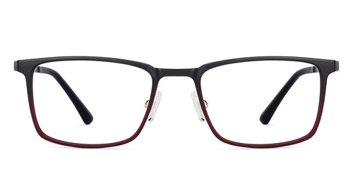 Black Rectangle Full Rim Unisex Eyeglasses by Lenskart Air-151735