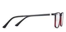 Load image into Gallery viewer, Black Rectangle Full Rim Unisex Eyeglasses by Lenskart Air-151735