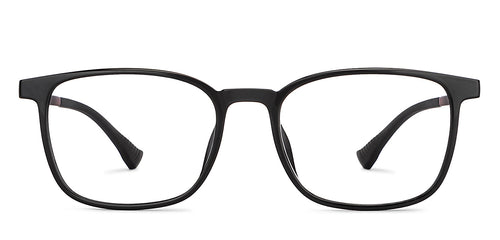 Black Rectangle Full Rim Unisex Eyeglasses by Lenskart Air-151939