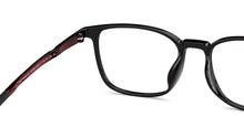 Load image into Gallery viewer, Black Rectangle Full Rim Unisex Eyeglasses by Lenskart Air-151939