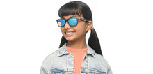 Load image into Gallery viewer, Black Wayfarer Full Rim Kids Sunglasses by Hooper-213654