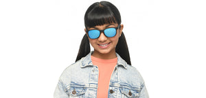 Black Wayfarer Full Rim Kids Sunglasses by Hooper-213654