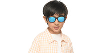 Load image into Gallery viewer, Black Wayfarer Full Rim Kids Sunglasses by Hooper-213654
