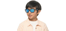 Load image into Gallery viewer, Black Wayfarer Full Rim Kids Sunglasses by Hooper-213654