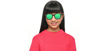 Load image into Gallery viewer, Black Round Full Rim Kids Sunglasses by Hooper-213652