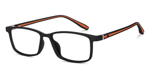 Black Rectangle Full Rim Unisex Eyeglasses by Lenskart Air-150590