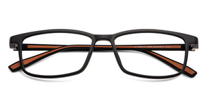 Black Rectangle Full Rim Unisex Eyeglasses by Lenskart Air-150590