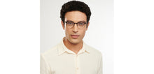 Load image into Gallery viewer, Gold Black Round Full Rim Unisex Eyeglasses by John Jacobs-150859