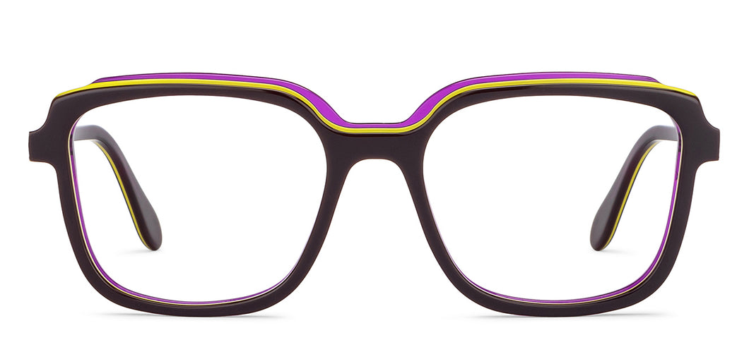 Purple Square Full Rim Unisex Eyeglasses by Vincent Chase-204482