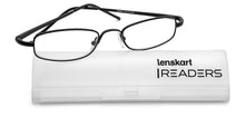 Load image into Gallery viewer, Black Rectangle Full Rim Unisex Eyeglasses by Lenskart READERS-149817