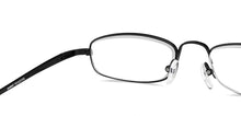 Load image into Gallery viewer, Black Rectangle Full Rim Unisex Eyeglasses by Lenskart READERS-149818