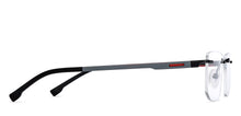Load image into Gallery viewer, Black Rectangle Rimless Unisex Eyeglasses by Lenskart Air-200225
