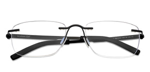 Black Rectangle Rimless Unisex Eyeglasses by Lenskart Air-200720