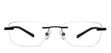 Load image into Gallery viewer, Black Rectangle Rimless Unisex Eyeglasses by Vincent Chase-207653