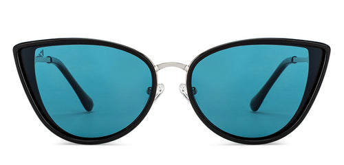 Black Cat Eye Full Rim Women Sunglasses by Vincent Chase Polarized-200472