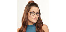 Load image into Gallery viewer, Black Rectangle Full Rim Unisex Eyeglasses by John Jacobs-150869