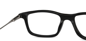 Black Rectangle Full Rim Unisex Eyeglasses by Vincent Chase-152474
