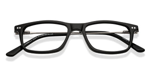 Black Rectangle Full Rim Unisex Eyeglasses by Vincent Chase-152474