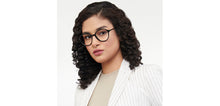 Load image into Gallery viewer, Black Round Full Rim Unisex Eyeglasses by John Jacobs-205979