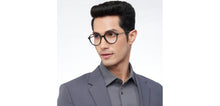 Load image into Gallery viewer, Black Round Full Rim Unisex Eyeglasses by John Jacobs-205979