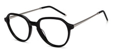Load image into Gallery viewer, Black Round Full Rim Unisex Eyeglasses by John Jacobs-205979