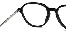 Load image into Gallery viewer, Black Round Full Rim Unisex Eyeglasses by John Jacobs-205979