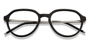 Black Round Full Rim Unisex Eyeglasses by John Jacobs-205979