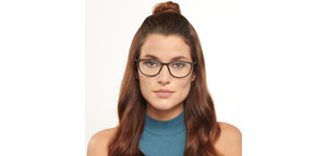 Black Rectangle Full Rim Unisex Eyeglasses by John Jacobs-150854