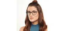 Load image into Gallery viewer, Black Rectangle Full Rim Unisex Eyeglasses by John Jacobs-150854